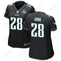 Josh Jobe 28 Philadelphia Eagles Super Bowl LVII Champions 2 Stars WoMen's Jersey - Black