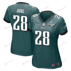 Josh Jobe 28 Philadelphia Eagles Super Bowl LVII Champions 2 Stars WoMen's Jersey - Midnight Green