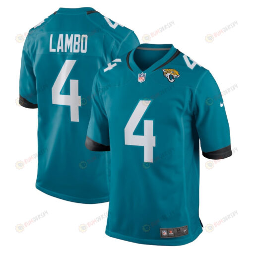 Josh Lambo 4 Jacksonville Jaguars Men's Jersey - Teal