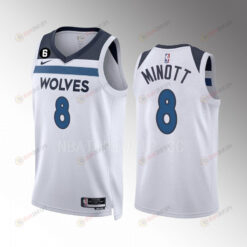 Josh Minott 8 Minnesota Timberwolves 2022-23 Association Edition White Men Jersey Swingman