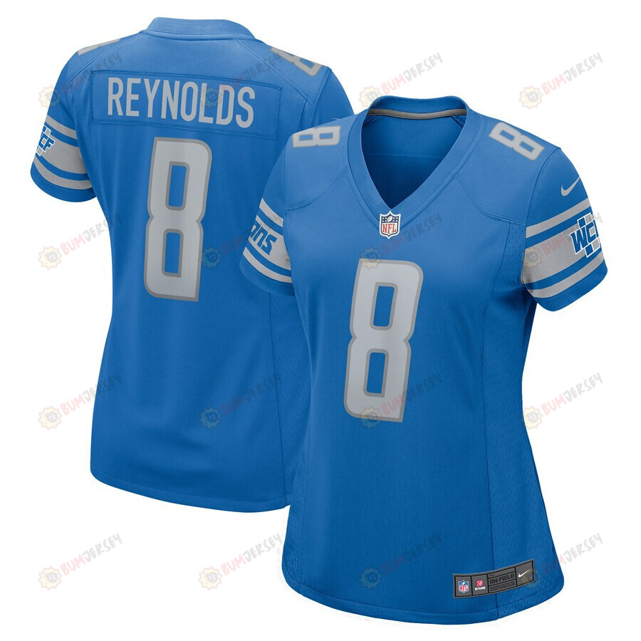 Josh Reynolds 8 Detroit Lions Women's Player Game Jersey - Blue