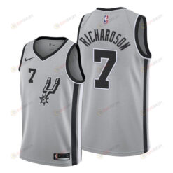 Josh Richardson 7 San Antonio Spurs Statement Edition Gray Jersey 2022 Trade - Men Jersey