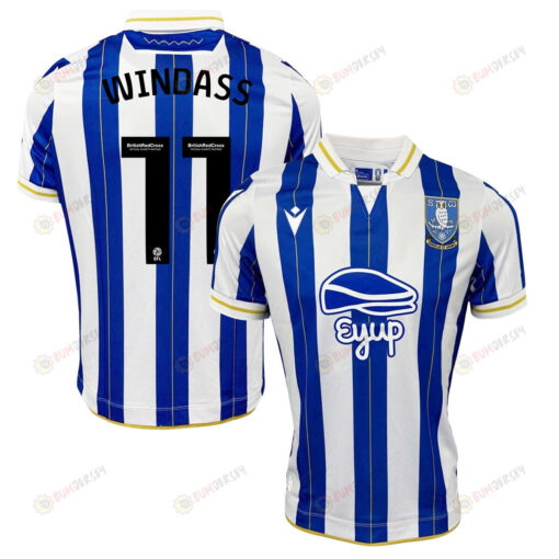 Josh Windass 11 Sheffield Wednesday FC 2023-24 Home Men Jersey - Blue