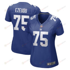 Joshua Ezeudu New York Giants Women's Game Player Jersey - Royal