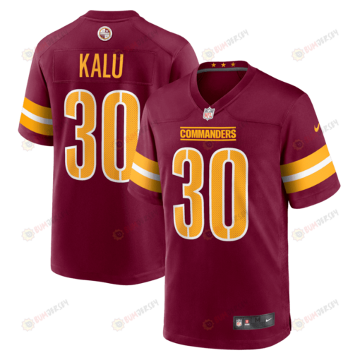 Joshua Kalu 30 Washington Commanders Game Men Jersey - Burgundy