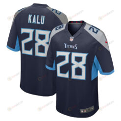 Joshua Kalu Tennessee Titans Game Player Jersey - Navy