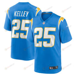 Joshua Kelley 25 Los Angeles Chargers Game Jersey - Powder Blue