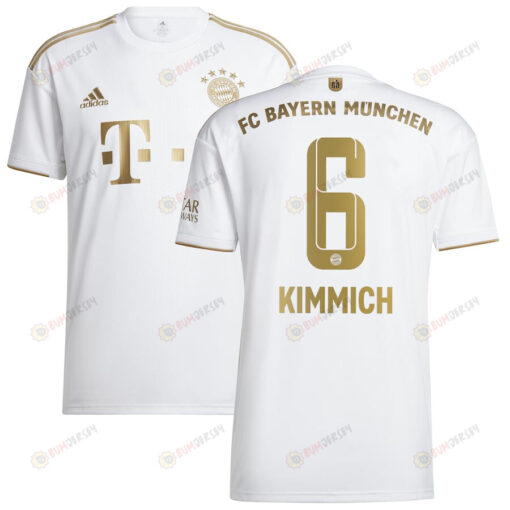 Joshua Kimmich 6 Bayern Munich 2022/23 Away Player Jersey - White