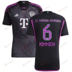Joshua Kimmich 6 Bayern Munich 2023/24 Away Men Jersey - Black