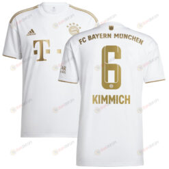 Joshua Kimmich 6 Bayern Munich Youth 2022/23 Away Player Jersey - White