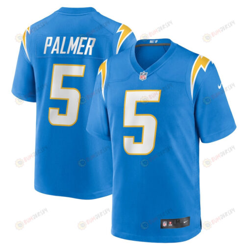 Joshua Palmer 5 Los Angeles Chargers Game Player Jersey - Powder Blue