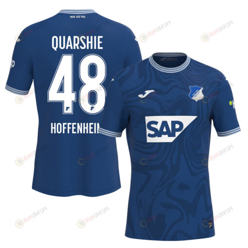 Joshua Quarshie 48 TSG 1899 Hoffenheim 2023-24 Home Men Jersey - Blue