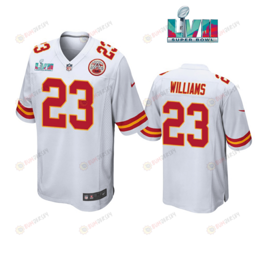 Joshua Williams 23 Kansas City Chiefs Super Bowl LVII White Men's Jersey