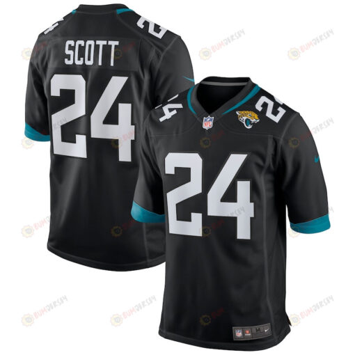 Josiah Scott 24 Jacksonville Jaguars Men's Jersey - Black