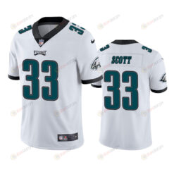 Josiah Scott 33 Philadelphia Eagles White Vapor Limited Jersey