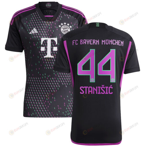 Josip Stani?i? 44 Bayern Munich 2023/24 Away Men Jersey - Black