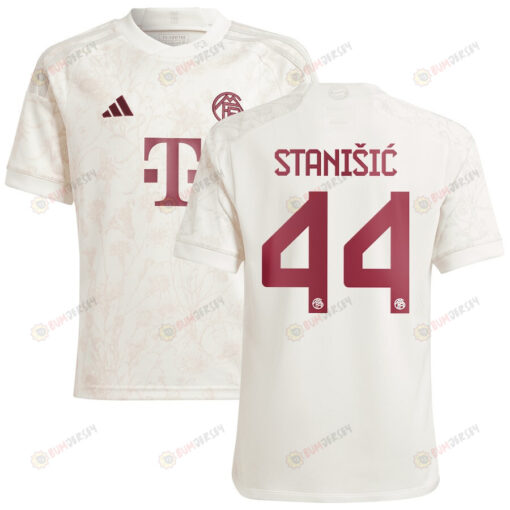 Josip Stani?i? 44 Bayern Munich 2023/24 Third Youth Jersey - White