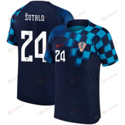 Josip ?utalo 24 Croatia National Team 2022-23 Away Men Jersey