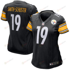 JuJu Smith-Schuster 19 Pittsburgh Steelers Women's Jersey - Black