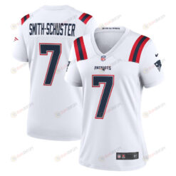 JuJu Smith-Schuster 7 New England Patriots Game Women Jersey - White