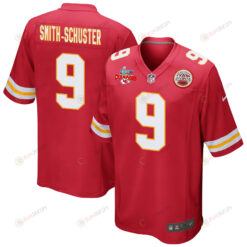 JuJu Smith-Schuster 9 Kansas City Chiefs Super Bowl LVII Champions 3 Stars Men's Jersey - Red