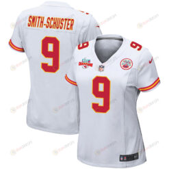 JuJu Smith-Schuster 9 Kansas City Chiefs Super Bowl LVII Champions 3 Stars WoMen's Jersey - White