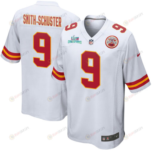 JuJu Smith-Schuster 9 Kansas City Chiefs Super Bowl LVII Champions Men's Jersey - White