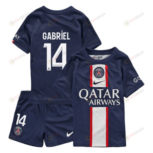 Juan Bernat 14 Paris Saint-Germain Home Kit 2022-23 Youth Jersey - Blue