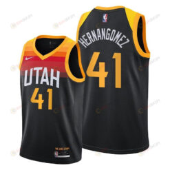 Juan Hernangomez 41 Utah Jazz City Edition Black Jersey 2022 Trade - Men Jersey