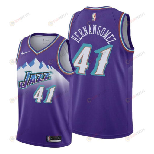 Juan Hernangomez 41 Utah Jazz Classic Edition Purple Jersey 2022 Trade - Men Jersey