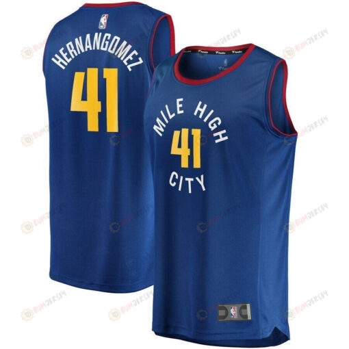 Juan Hernangomez Denver Nuggets Fast Break Player Jersey - Statement Edition - Blue