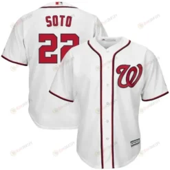 Juan Soto Washington Nationals Home Official Cool Base Player Jersey - White