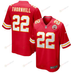 Juan Thornhill 22 Kansas City Chiefs Game Jersey - Red