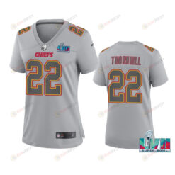 Juan Thornhill 22 Kansas City Chiefs Super Bowl LVII Atmosphere Jersey - Women Gray