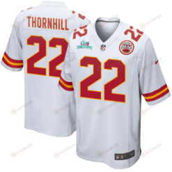 Juan Thornhill 22 Kansas City Chiefs Super Bowl LVII Champions Men's Jersey - White