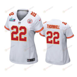Juan Thornhill 22 Kansas City Chiefs Super Bowl LVII Game Jersey - Women White