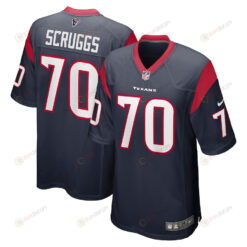 Juice Scruggs 70 Houston Texans Team Game Men Jersey - Navy