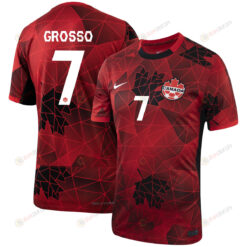 Julia Grosso 7 Canada Women's National Team 2023-24 World Cup Home Men Jersey