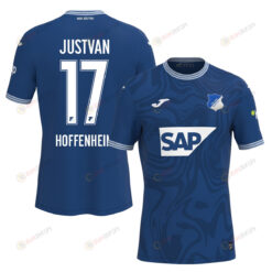 Julian Justvan 39 TSG 1899 Hoffenheim 2023-24 Home Men Jersey - Blue