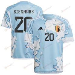 Julie Biesmans 20 Belgium 2023 National Team Away Youth Jersey