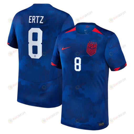 Julie Ertz 8 USWNT 2023 Away Men Jersey - Royal