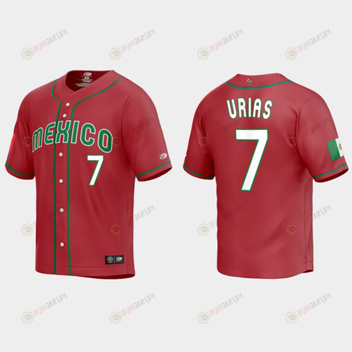 Julio Urias 7 Mexico Baseball 2023 World Baseball Classic Replica Jersey - Red