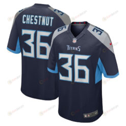 Julius Chestnut Tennessee Titans Game Player Jersey - Navy