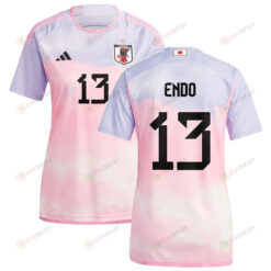 Jun Endo 13 Japan Women's National Team 2023-24 World Cup Away Women Jersey