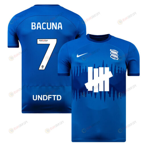 Juninho Bacuna 7 Birmingham City 2023/24 Home Men Jersey - Blue