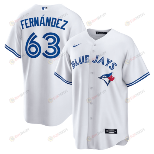 Junior Fern?ndez 63 Toronto Blue Jays Home Jersey - White