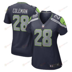 Justin Coleman Seattle Seahawks Women's Game Player Jersey - College Navy