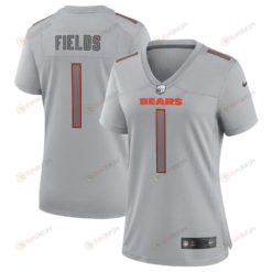 Justin Fields Chicago Bears Women's Atmosphere Fashion Game Jersey - Gray
