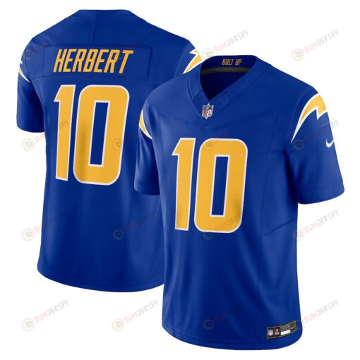 Justin Herbert 10 Los Angeles Chargers Vapor F.U.S.E. Limited Alternate 2 Jersey - Royal