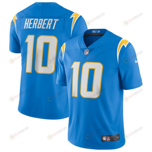 Justin Herbert 10 Los Angeles Chargers Vapor Limited Jersey - Powder Blue